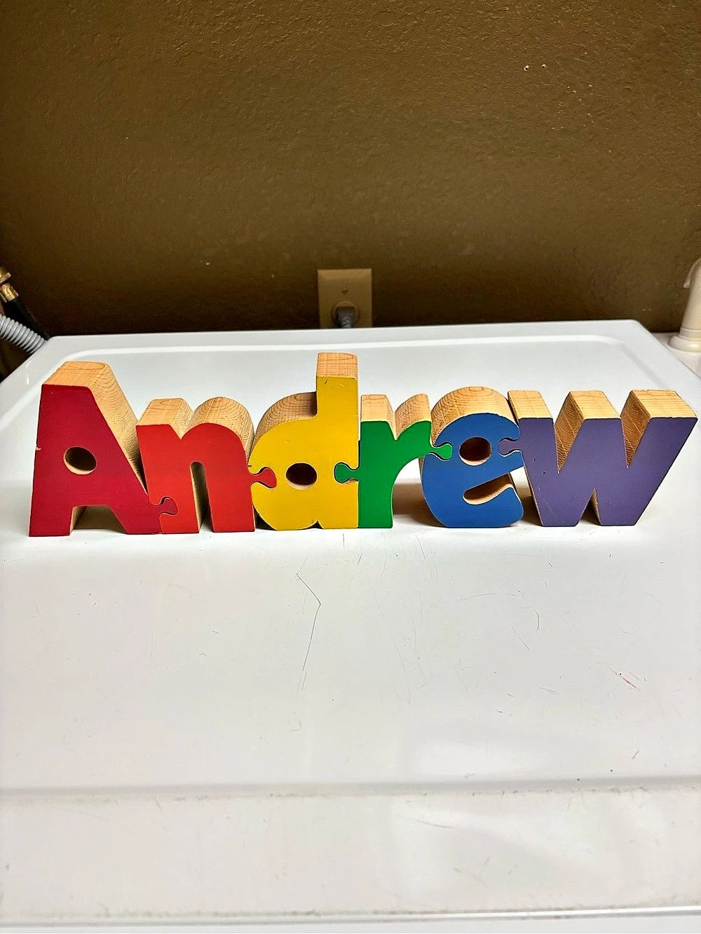 Multicolor Wood Art Puzzle - Andrew